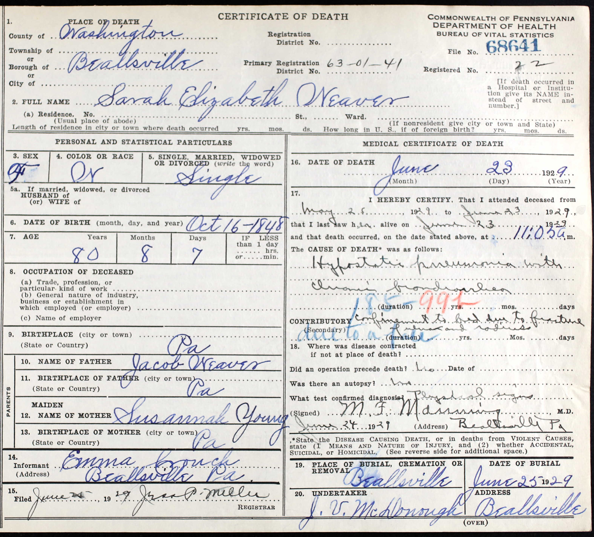 Sarah Elizabeth Weaver